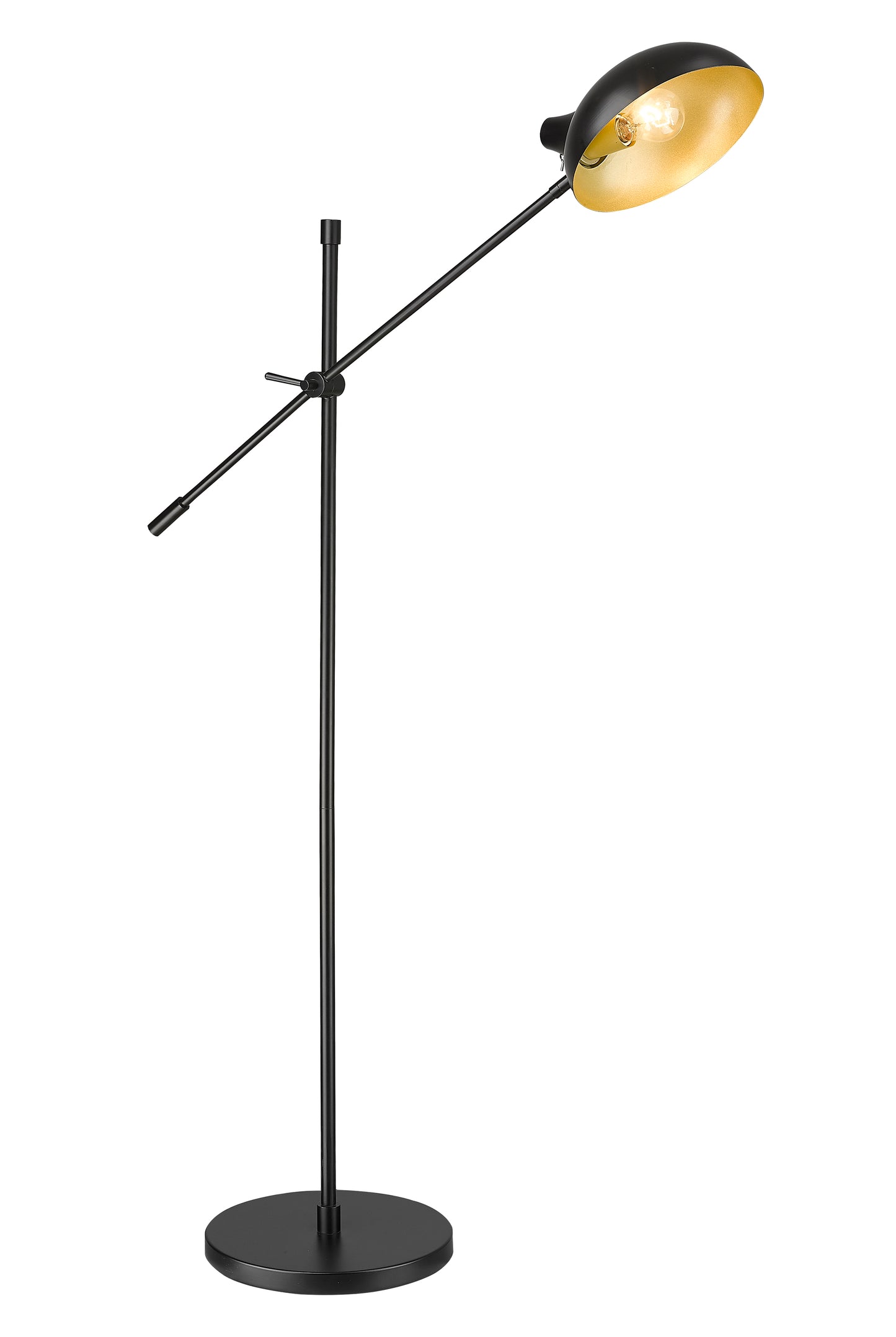 1942FL-MB - Bellamy 1 Light Floor 52" Lamp - Matte Black