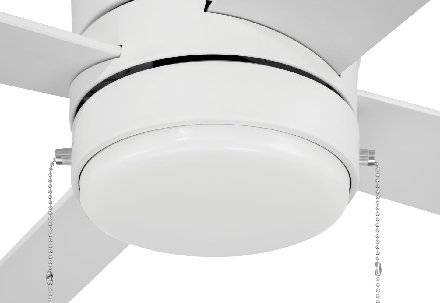 MCY52W4-PC - McCoy 52 4 Blade with Pull Chains 52" 4 Blade Ceiling Fan with Light Kit - White