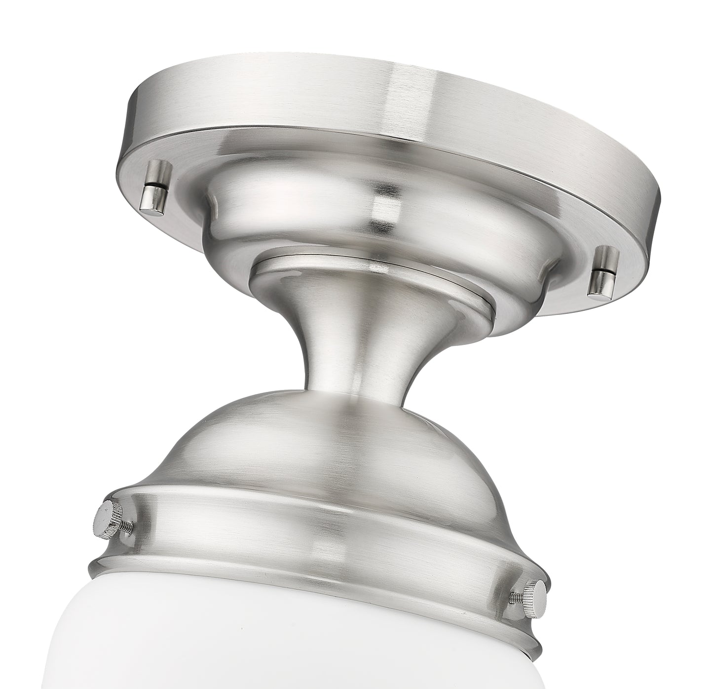 735F10-BN - Vaughn 1 Light Flush 10" Mount - Brushed Nickel
