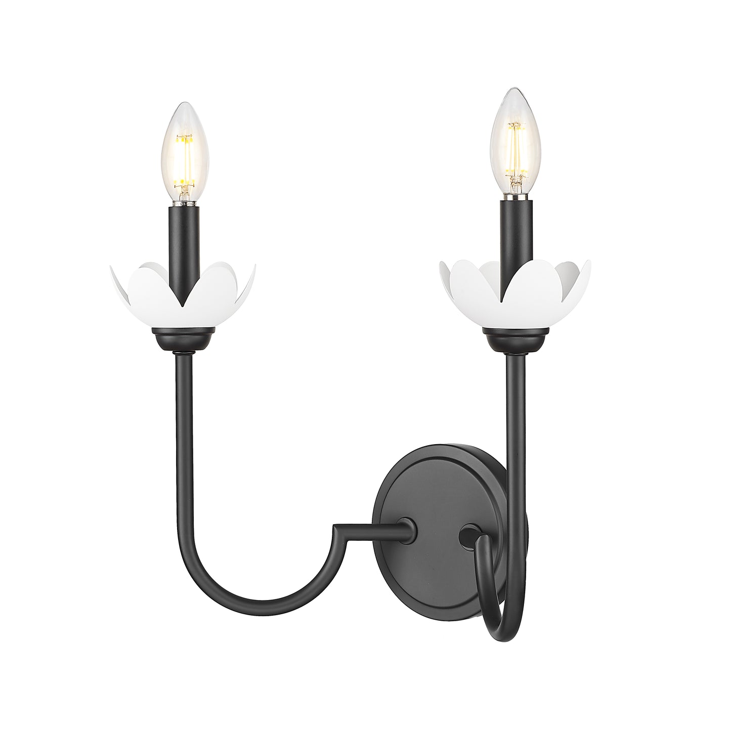 352-2S-MB - Allistair 2 Light Wall 12" Sconce - Matte Black