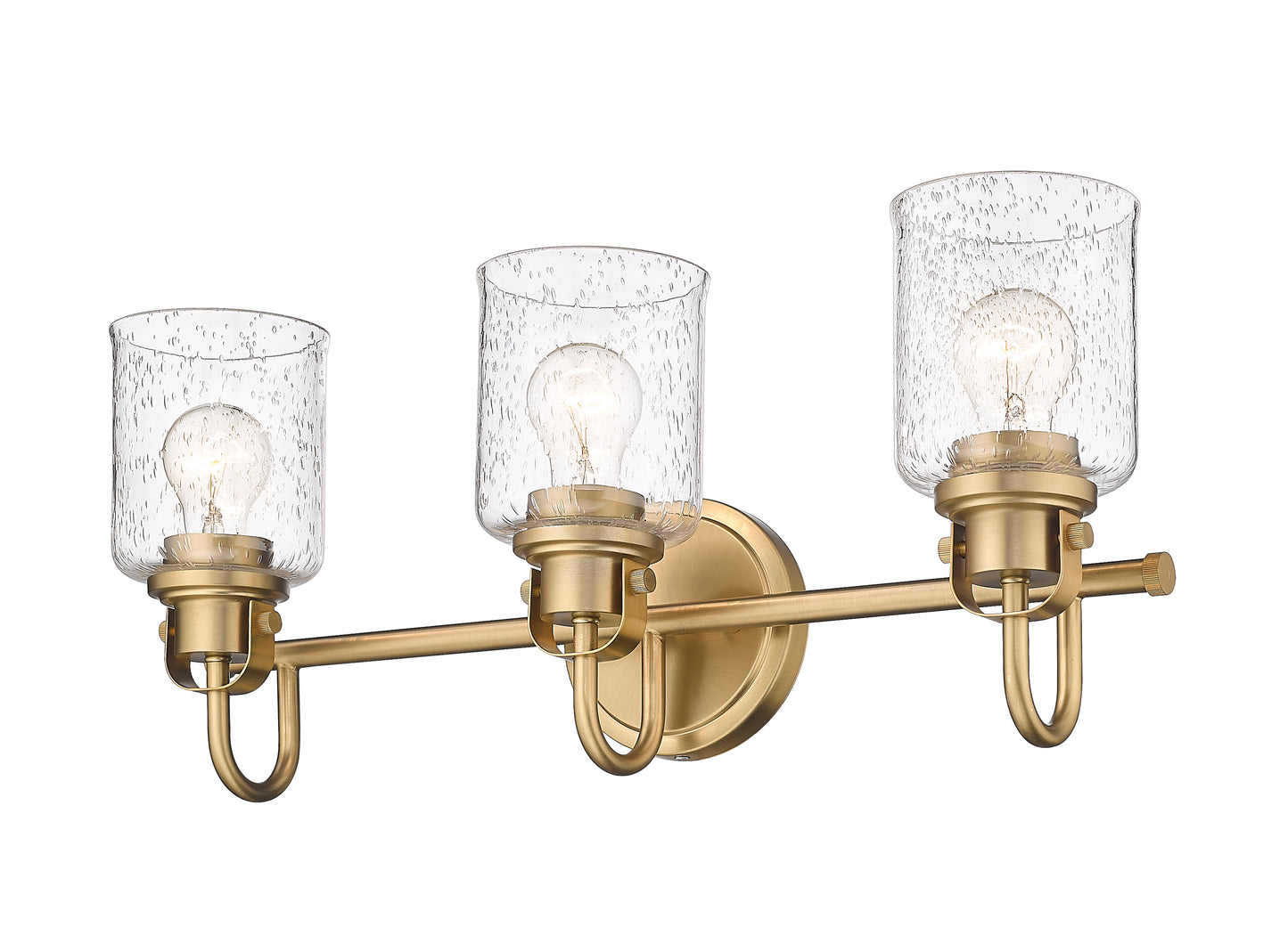 340-3V-HG - Kinsley 3 Light 22" Vanity - Heirloom Gold