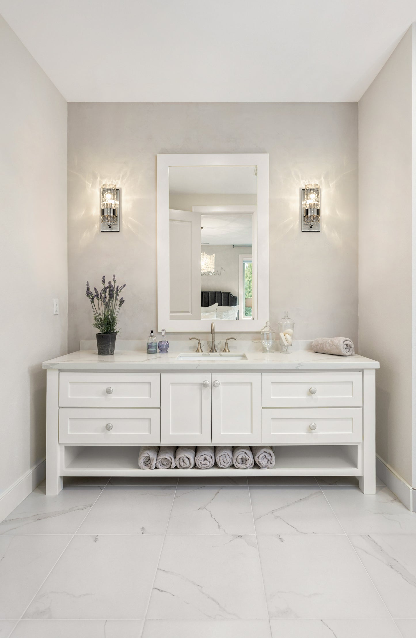 3035-1V-BN - Fontaine 1 Light Wall 11" Sconce - Brushed Nickel