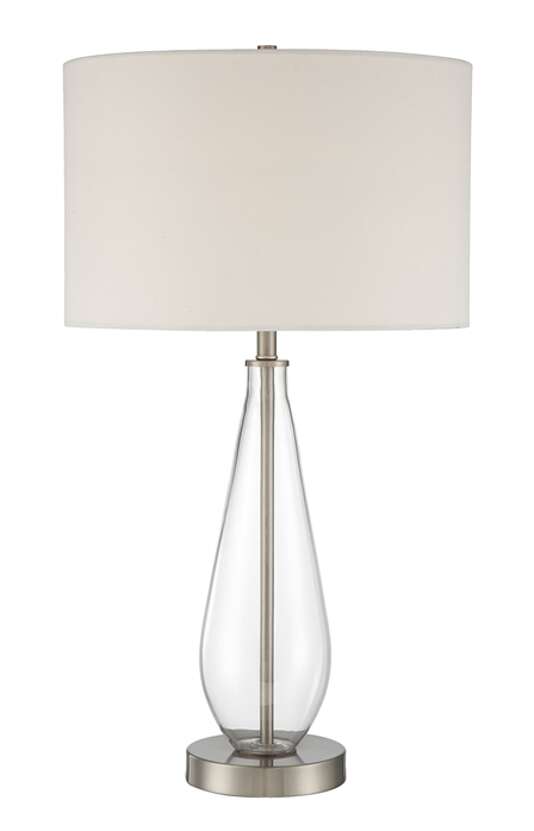 86243 - 1 Light 27" High Table Lamp - Brushed Nickel