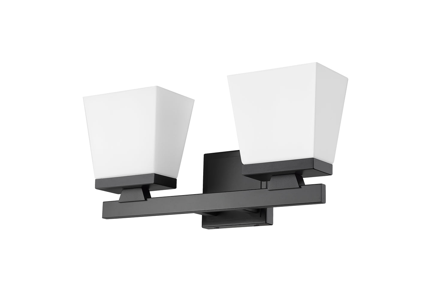 1937-2V-MB - Astor 2 Light 16" Vanity - Matte Black