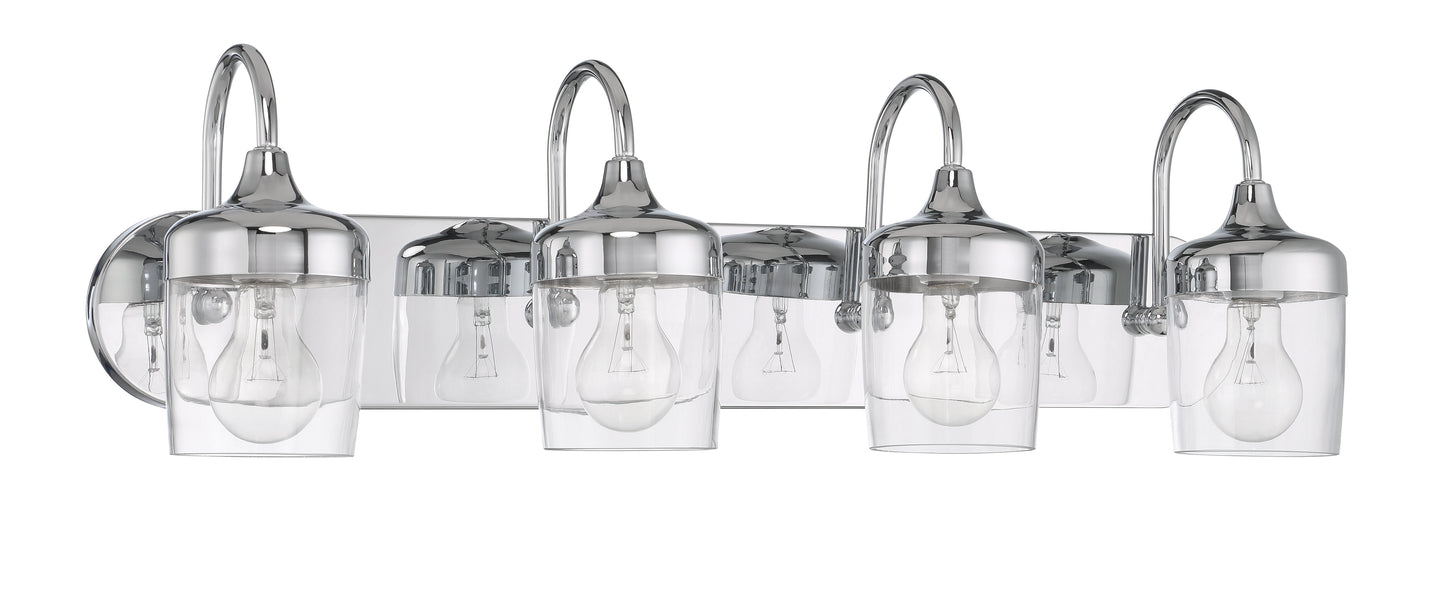 58104-CH - Wrenn 4 Light 30" Wide Vanity Light - Chrome