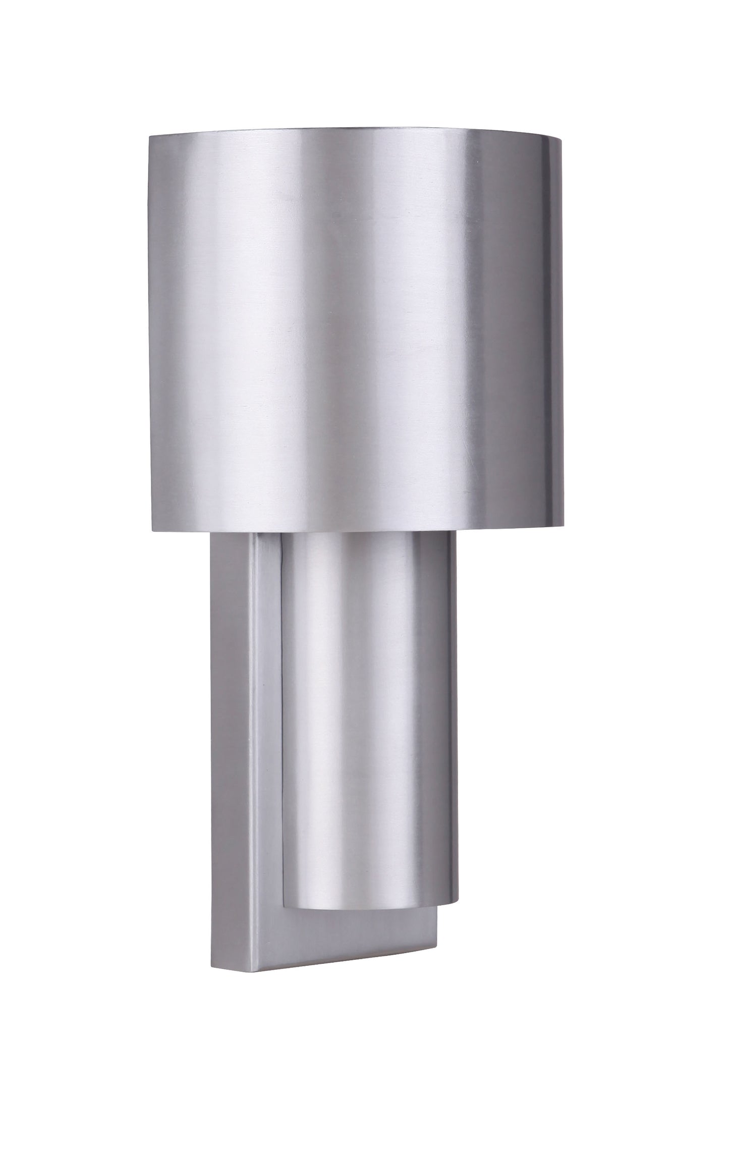 ZA5102-SA-LED - Midtown 1 Light 10.88" High Outdoor Pocket Lantern - Satin Aluminum