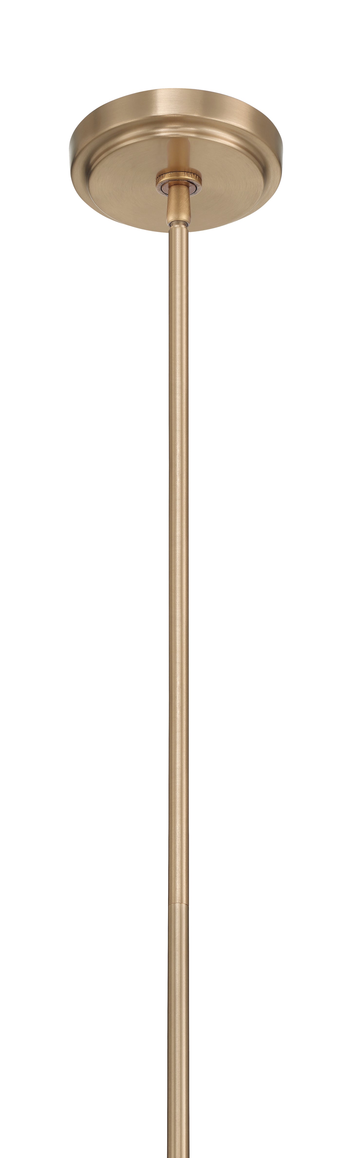 61173-CPZ - Pleated 3 Light 14" Wide Island Light - Premium Bronze