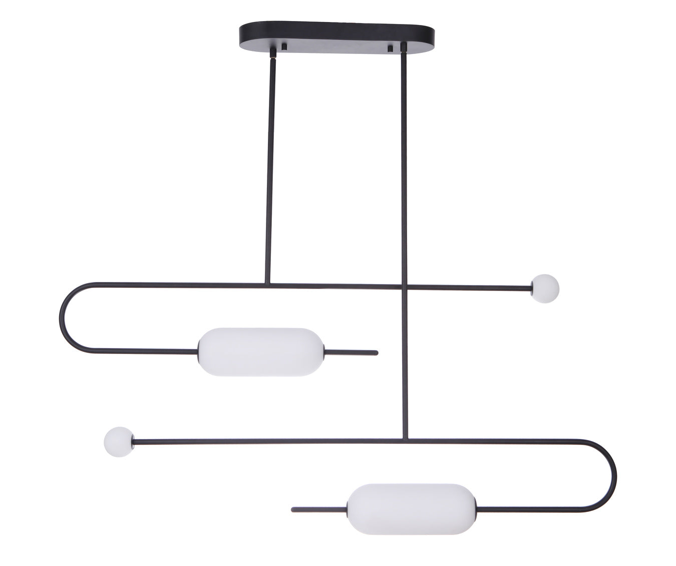 53874-FB-LED - Tuli 1 Light 6.9" Wide Island Light - Flat Black