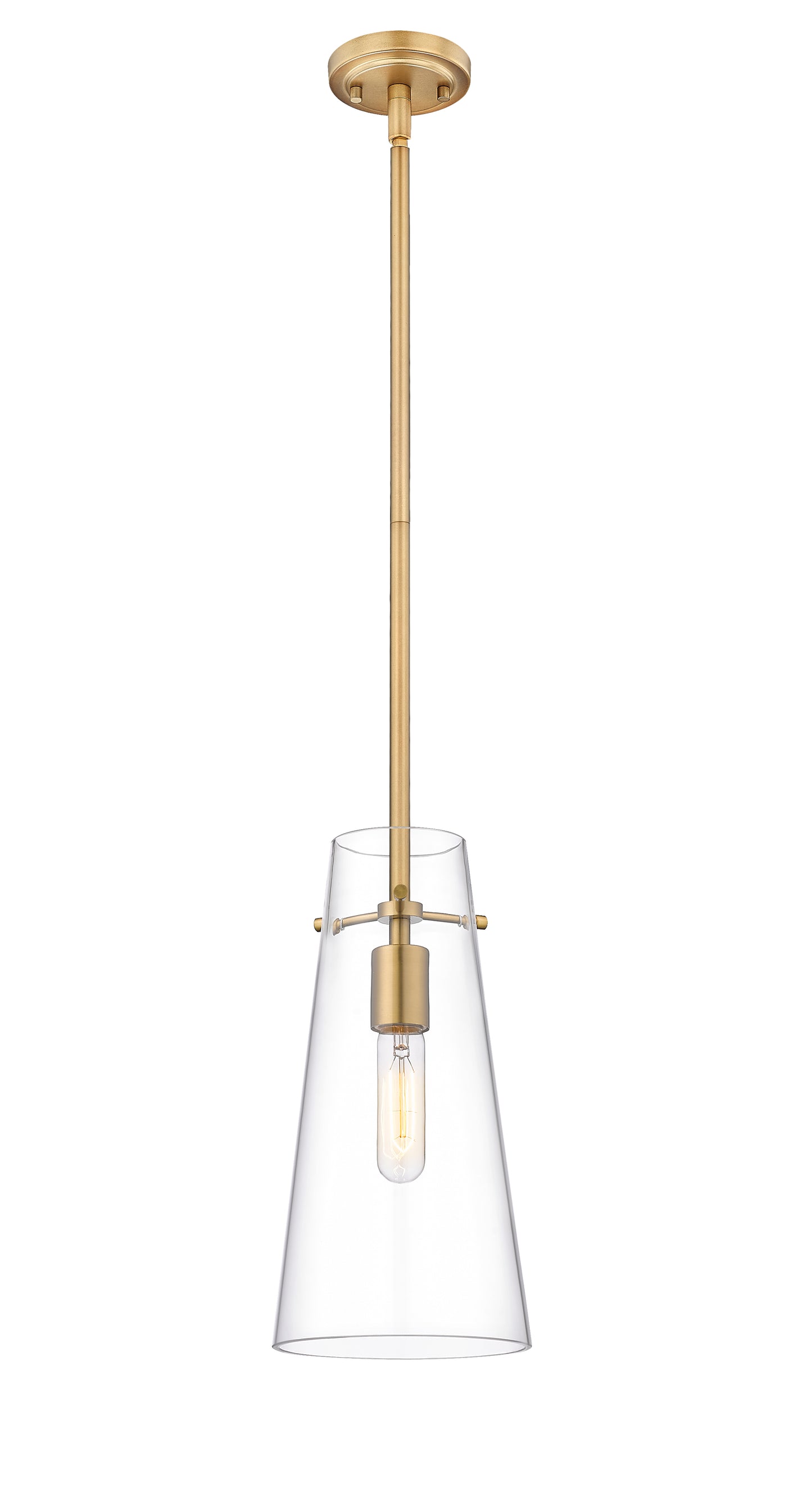 7508P-ROD-MGLD - Kira 1 Light 6" Pendant - Modern Gold
