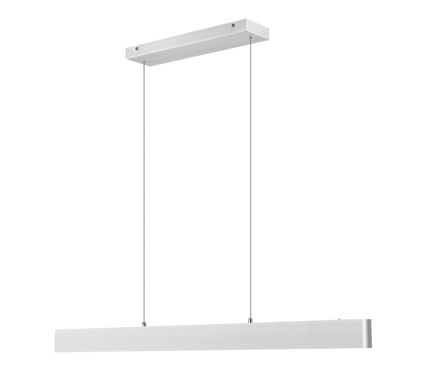 1016-45L-BN-LED - Hudson 1 Light Linear 45" Chandelier - Brushed Nickel