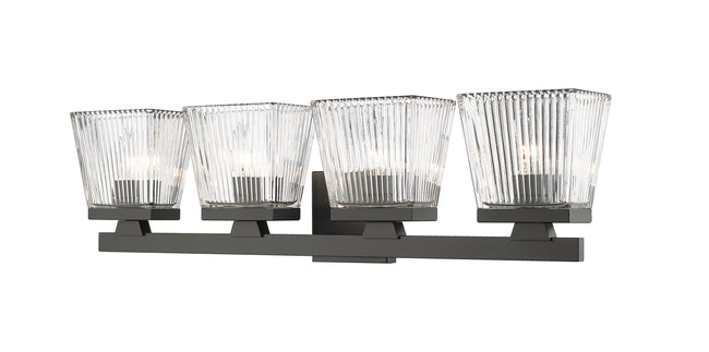 1936-4V-MB - Astor 4 Light 29" Vanity - Matte Black