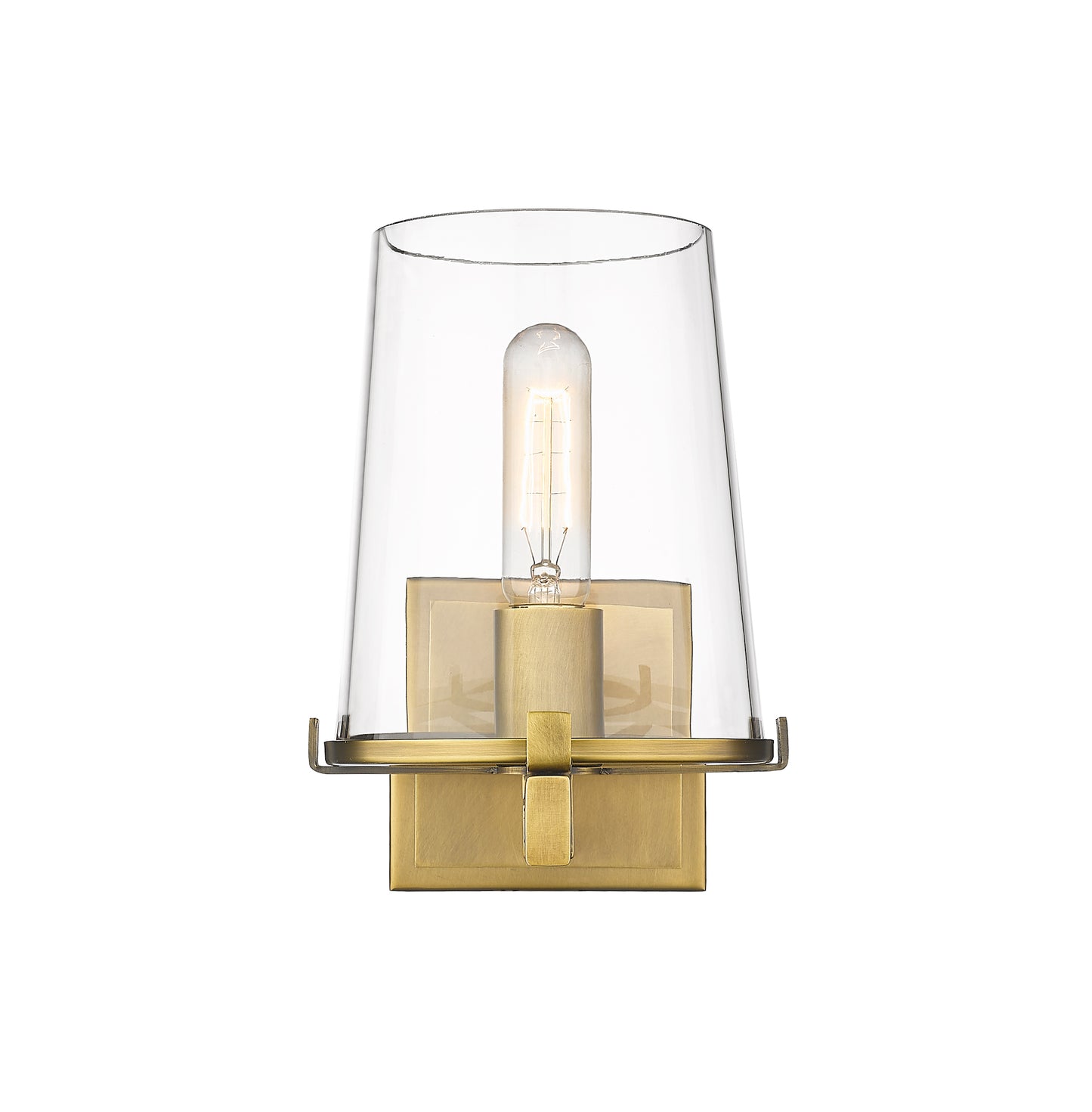 3032-1V-RB - Callista 1 Light Wall 9" Sconce - Rubbed Brass