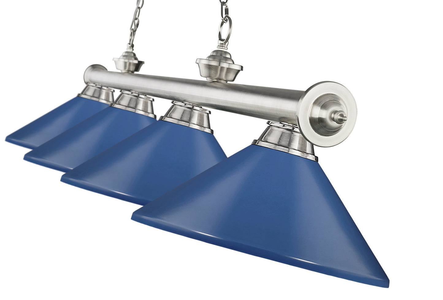 2306-4BN-MNB - Cordon 4 Light 82" Billiard - Brushed Nickel