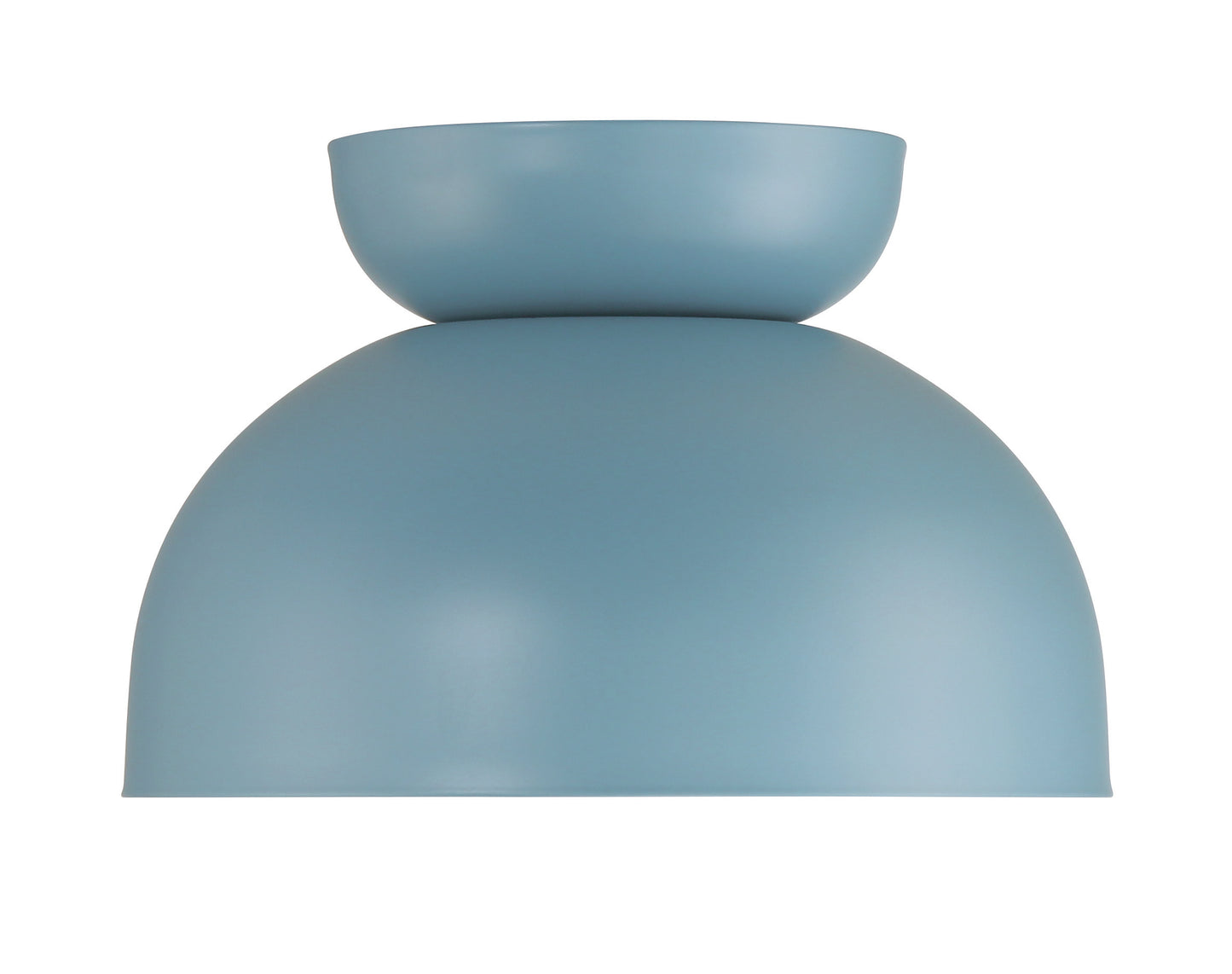 59181-DB - Ventura Dome 1 Light 10.5" Wide Flush Mount - Dusty Blue