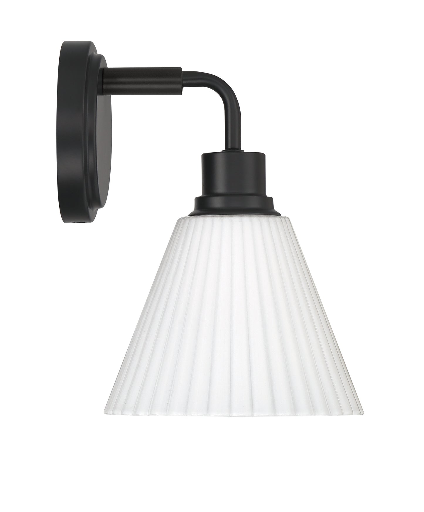 62301-FB - Pleated II 1 Light 10.38" High Wall Sconce - Flat Black