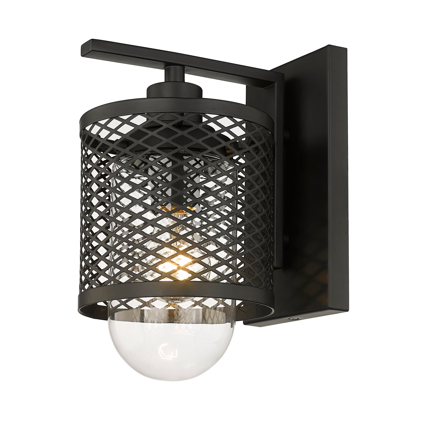 3037-1S-MB - Kipton 1 Light Wall 11" Sconce - Matte Black