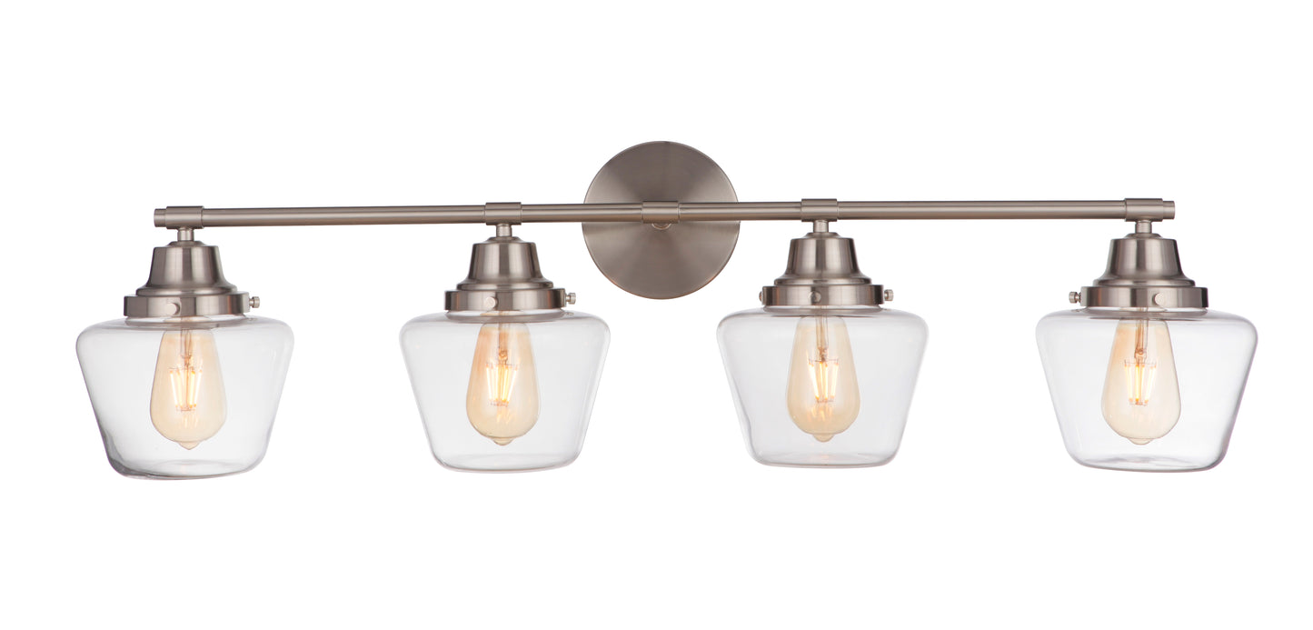 19538BNK4 - Essex 4 Light 38" Wide Vanity Light - Brushed Nickel