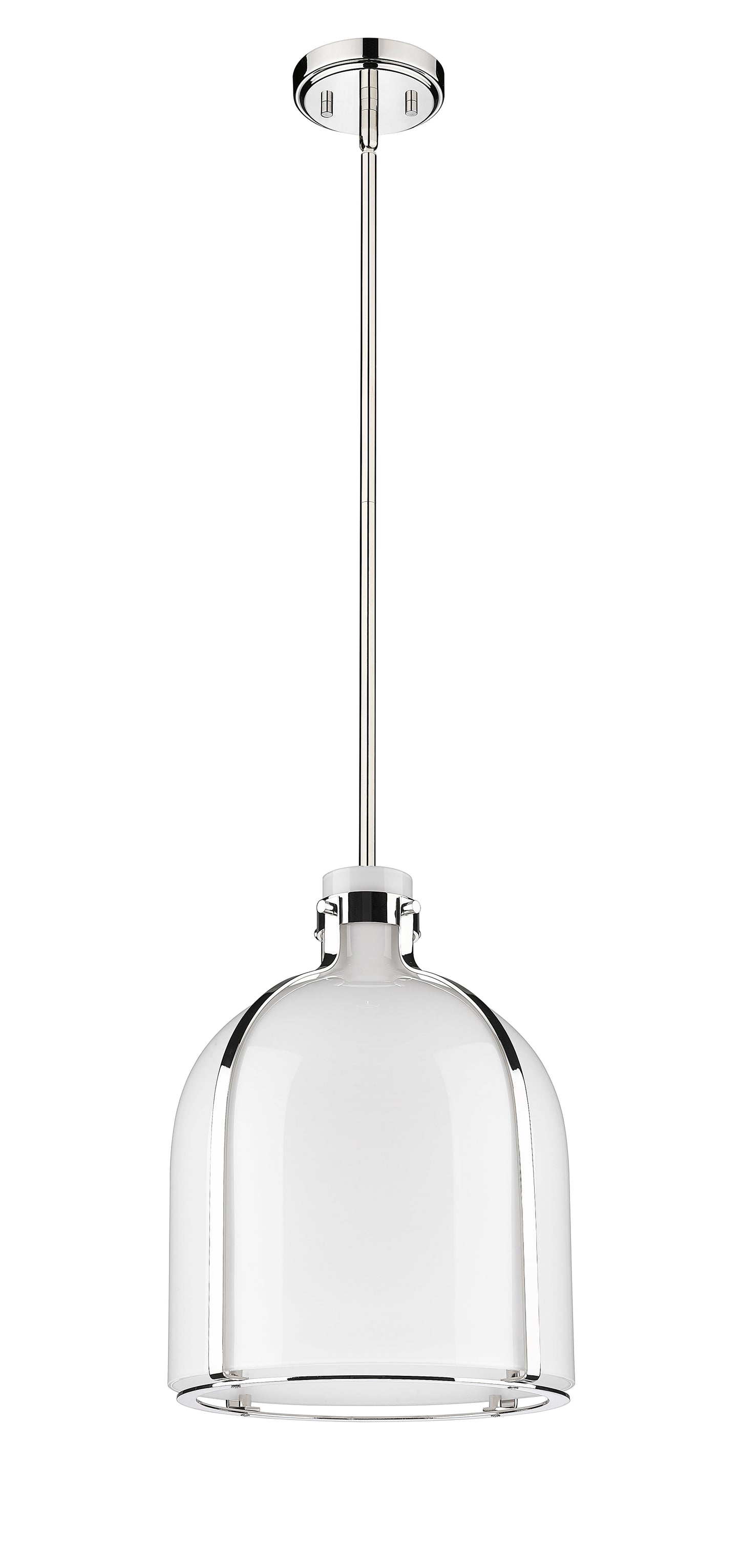 818-12PN - Pearson 1 Light 12" Pendant - Polished Nickel