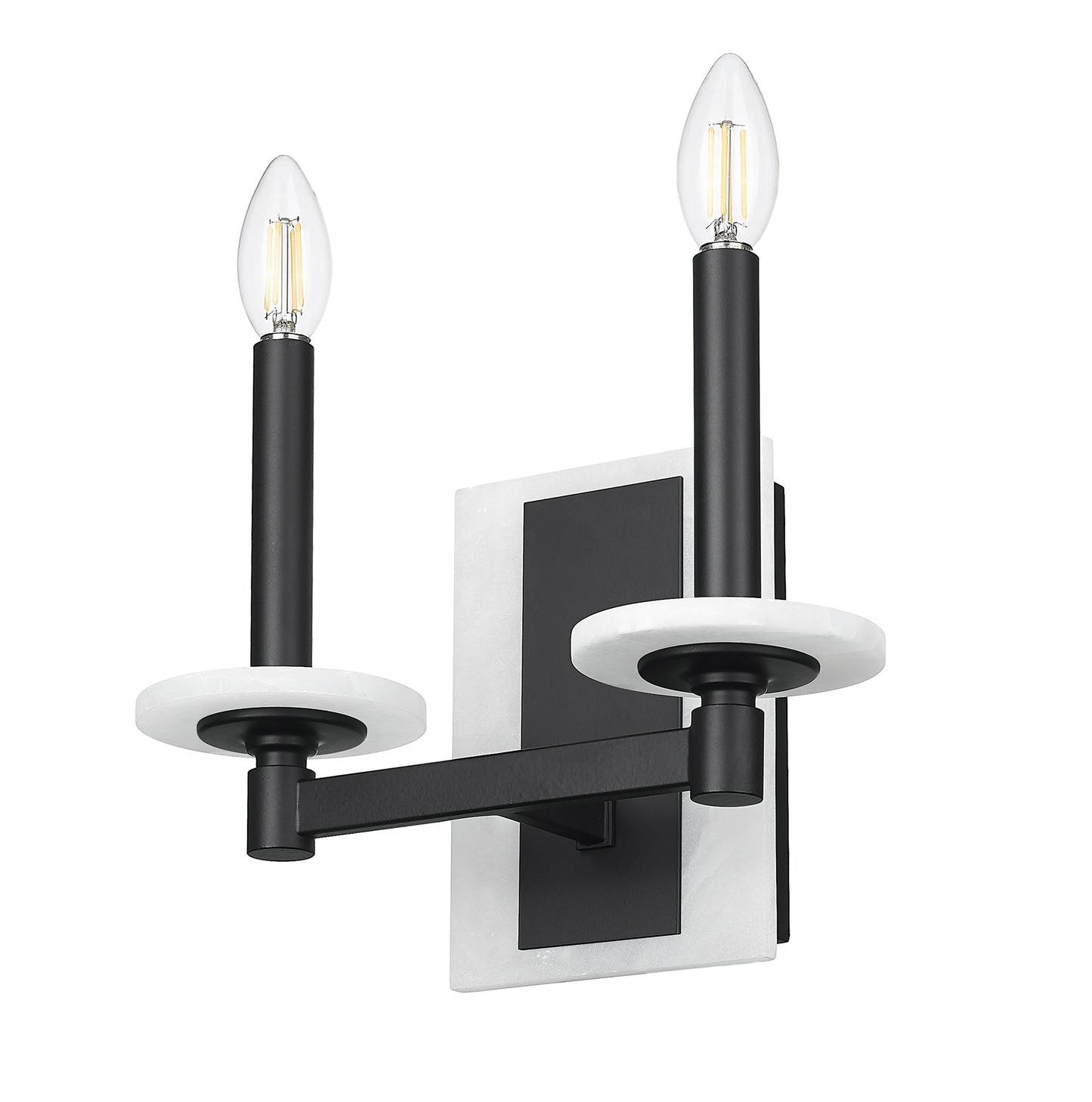 3045-2S-MB - Kaden 2 Light Wall 9" Sconce - Matte Black
