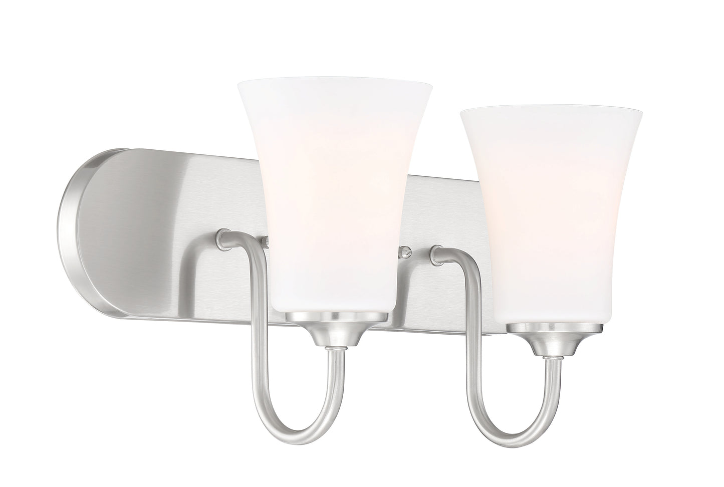 50402-BNK-WG - Gwyneth 2 Light 18" Wide Vanity Light - Brushed Nickel
