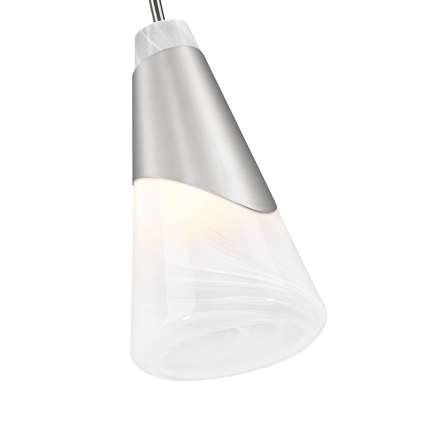 828P6-BN - Aimie 1 Light 6" Pendant - Brushed Nickel