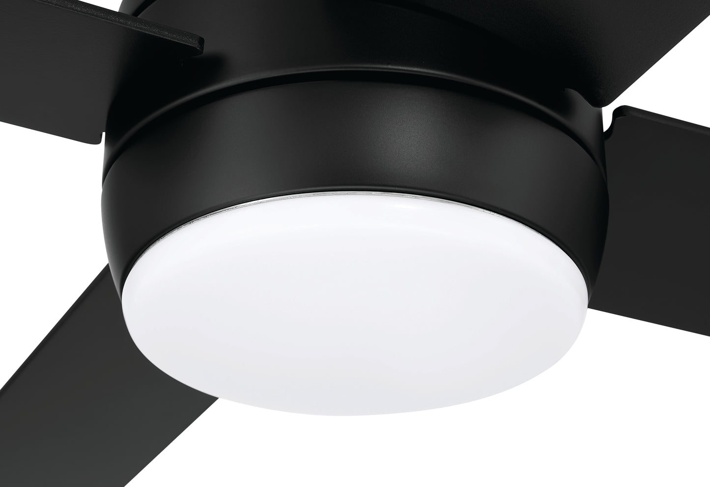 KLS52FB4 - Kelsey 52" 4-blade Indoor Ceiling Fan 52" 4 Blade Ceiling Fan with Light Kit - Flat Black