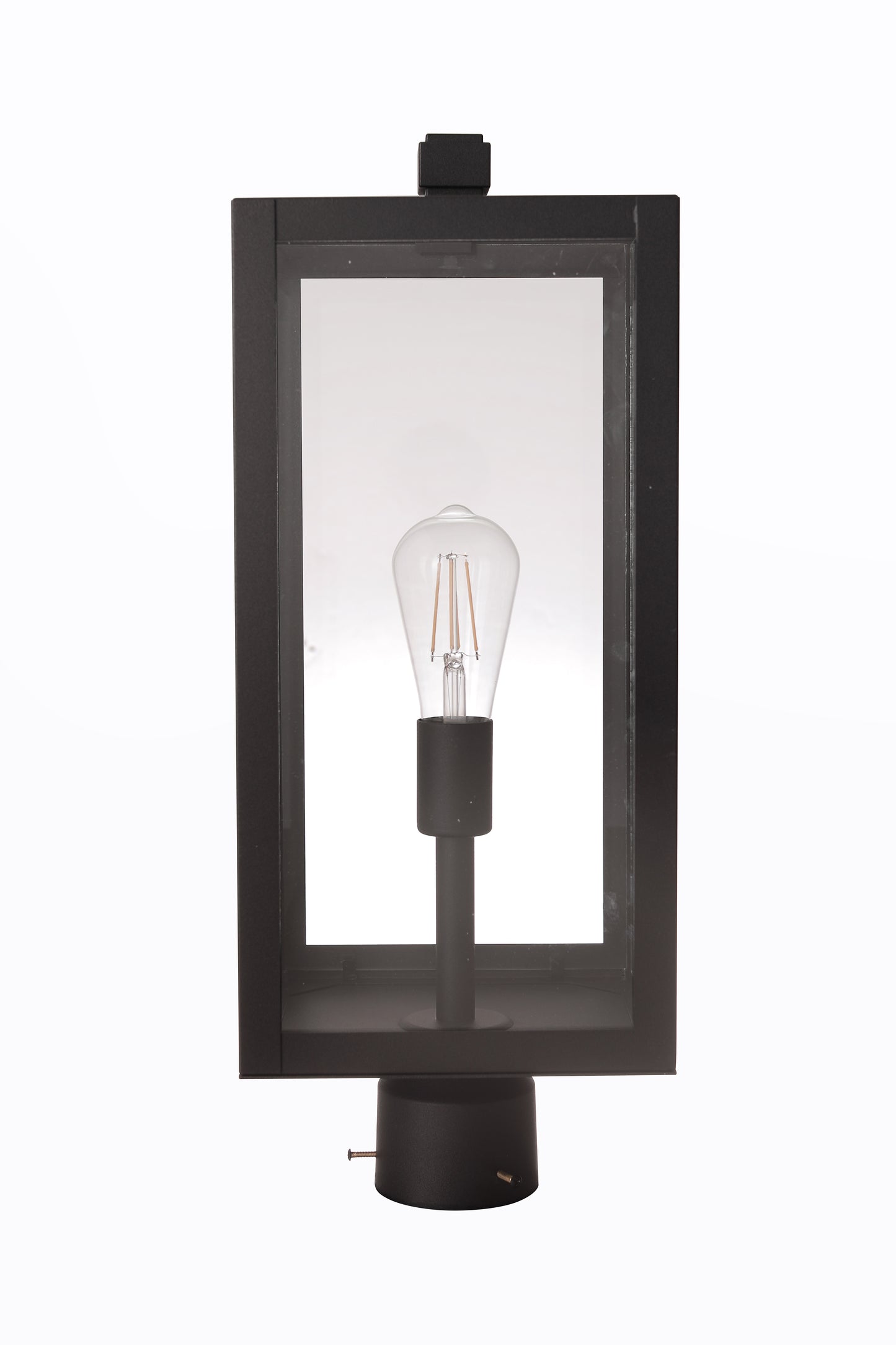 ZA7125-TB - Harris 1 Light 21" High Outdoor Post - Textured Black