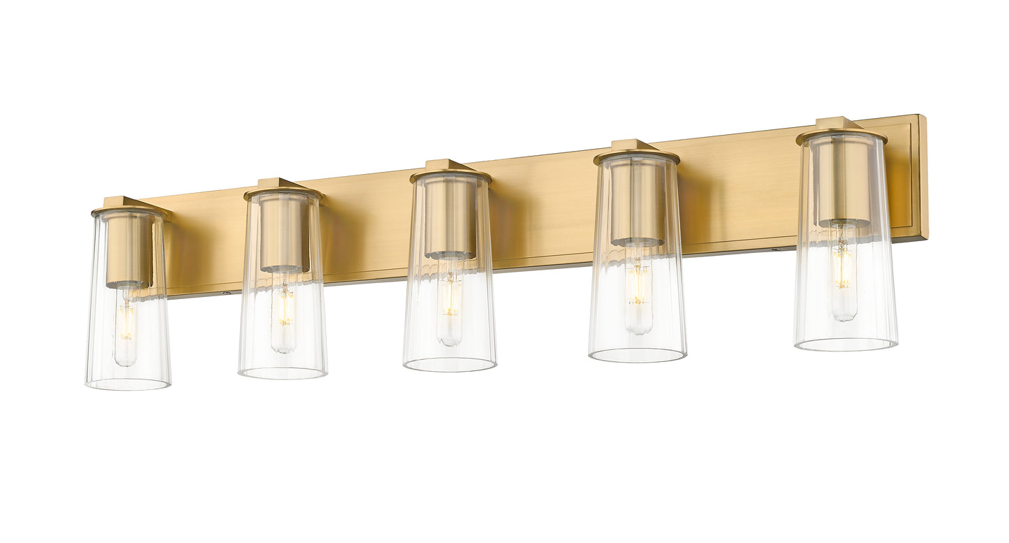 826-5V-MGLD - Titus 5 Light 40" Vanity - Modern Gold
