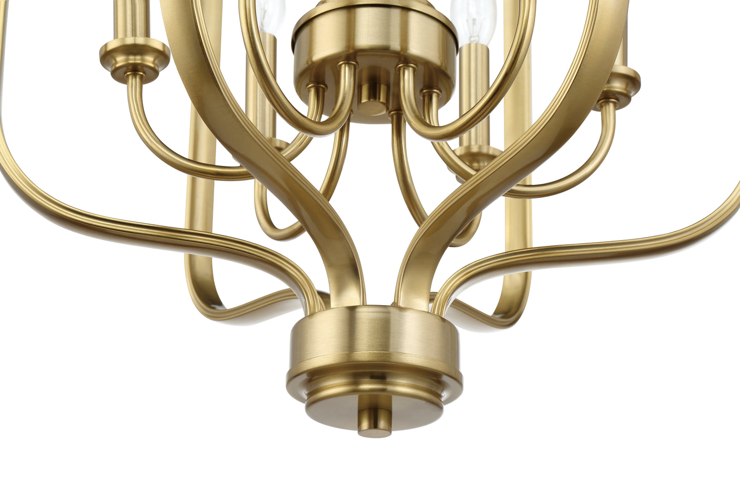 50536-SB - Bolden 6 Light 18" Wide Foyer Light - Satin Brass