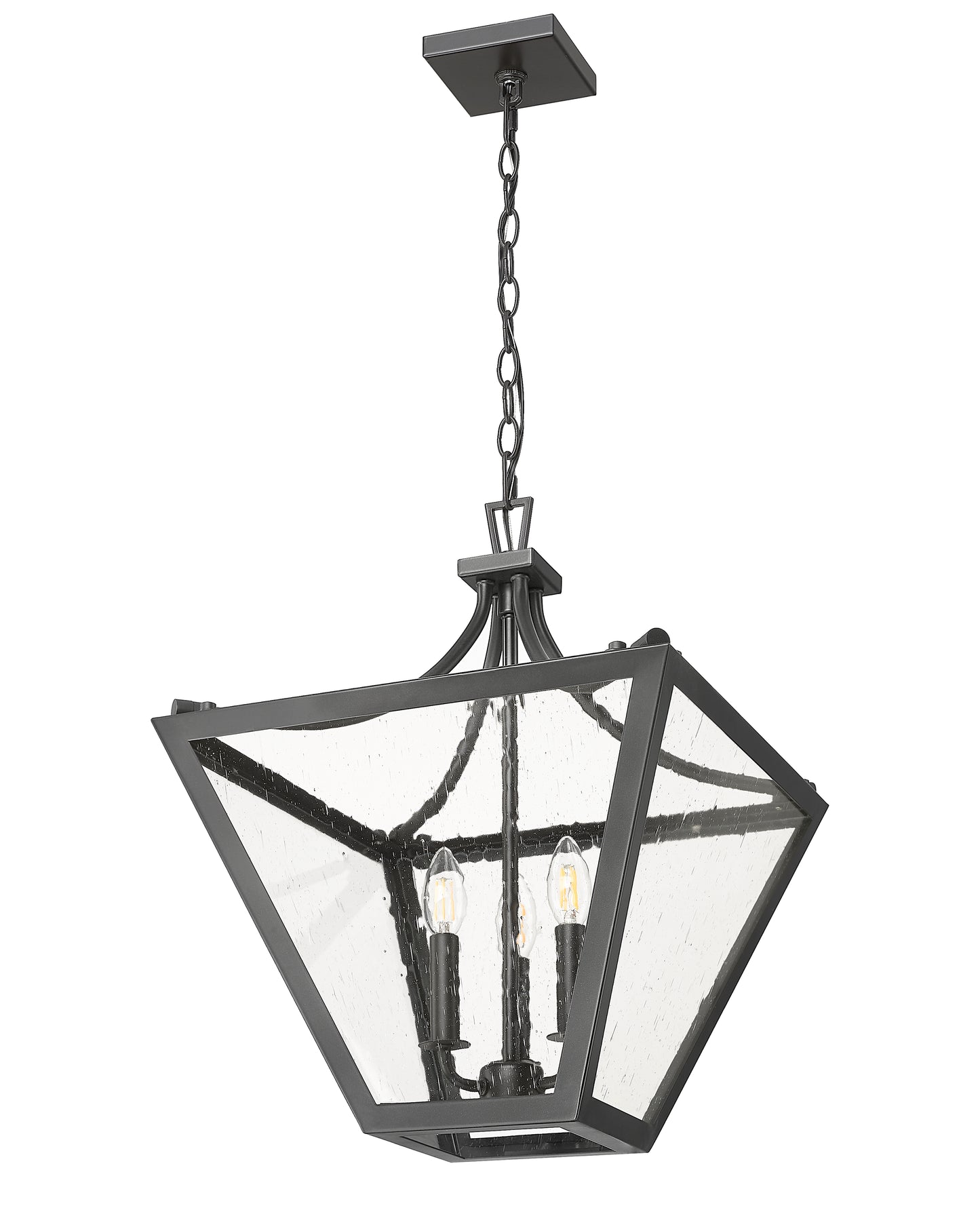 1961-3C-IO - Montalcino 3 Light 16" Chandelier - Iron Ore