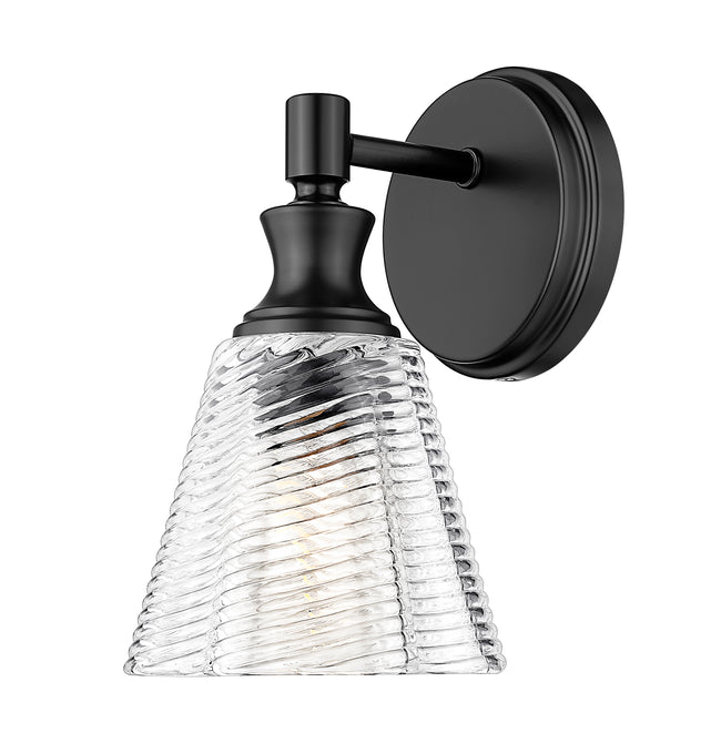 7704-1S-MB - Auden 1 Light Wall 10" Sconce - Matte Black