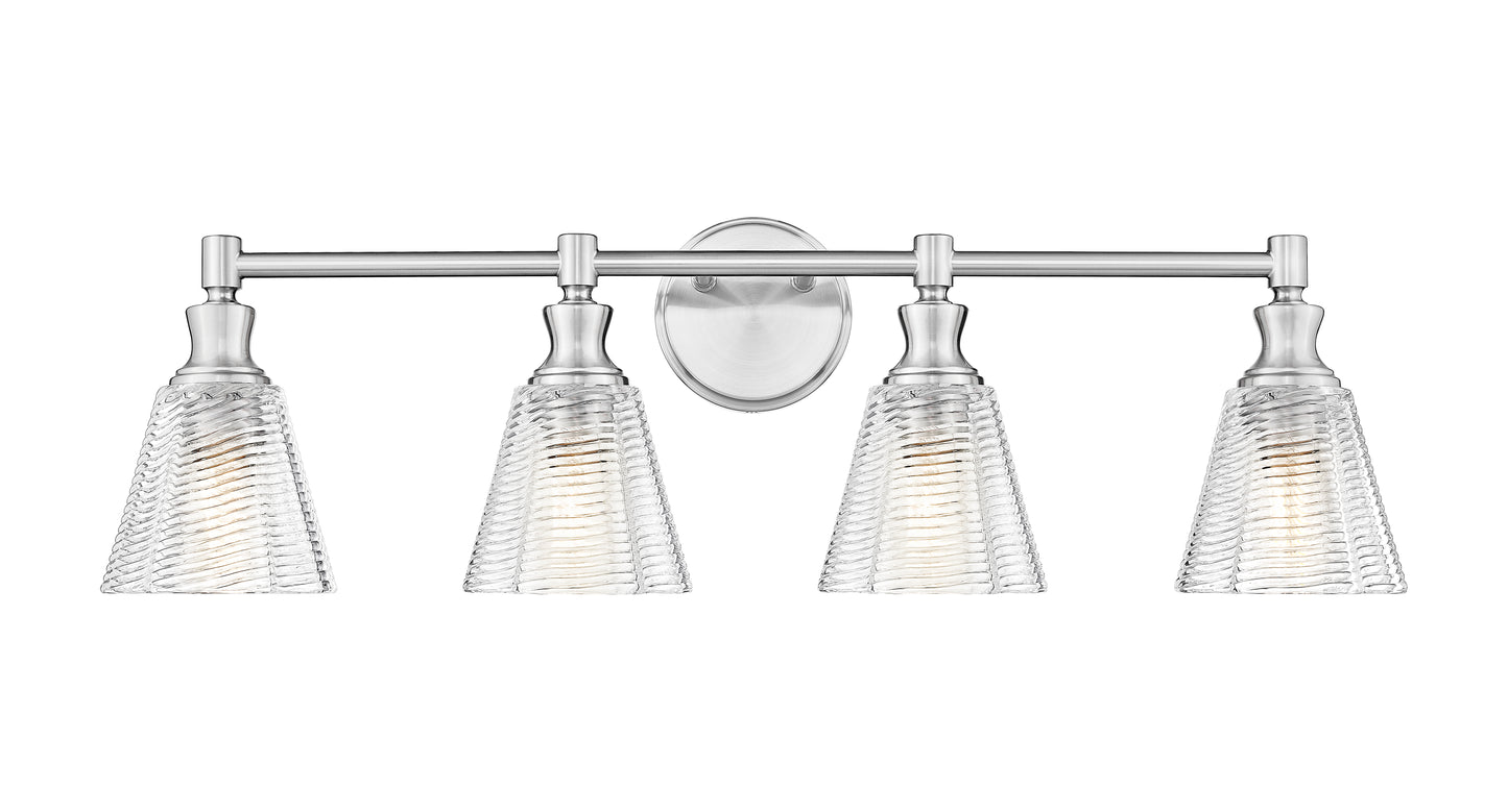 7704-4V-BN - Auden 4 Light 32" Vanity - Brushed Nickel
