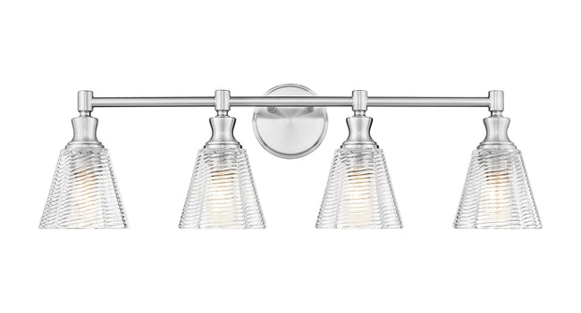 7704-4V-BN - Auden 4 Light 32" Vanity - Brushed Nickel