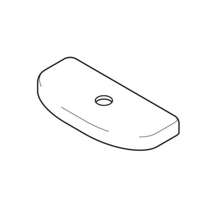 TCU446CRE#01 - Tank Lid with Velcro Tape for ST446E Toilet Tank - Cotton White