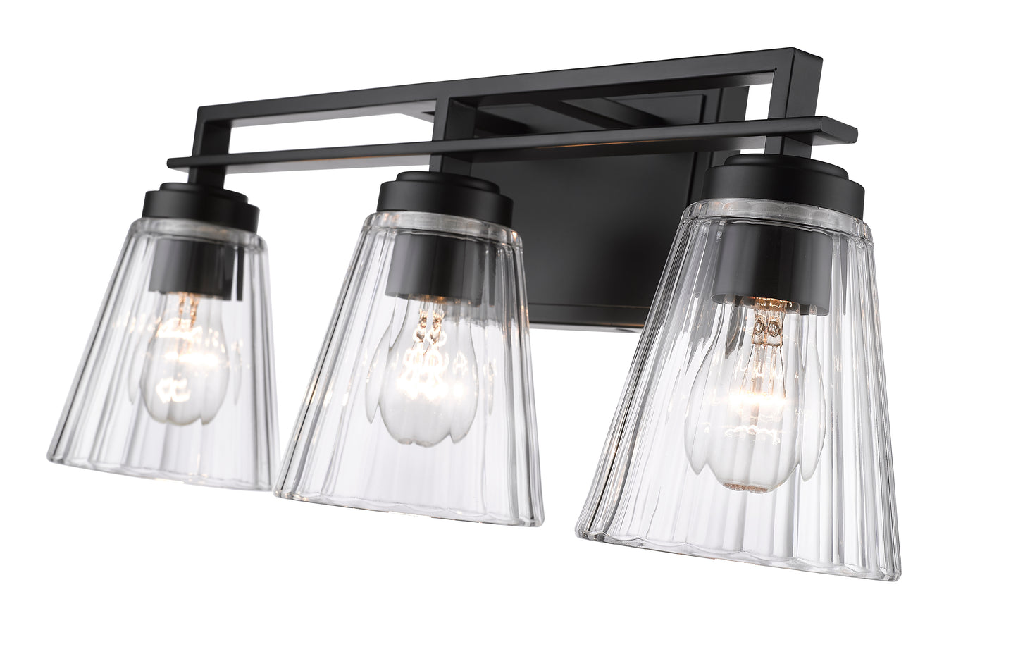 823-3V-MB - Lyna 3 Light 22" Vanity - Matte Black