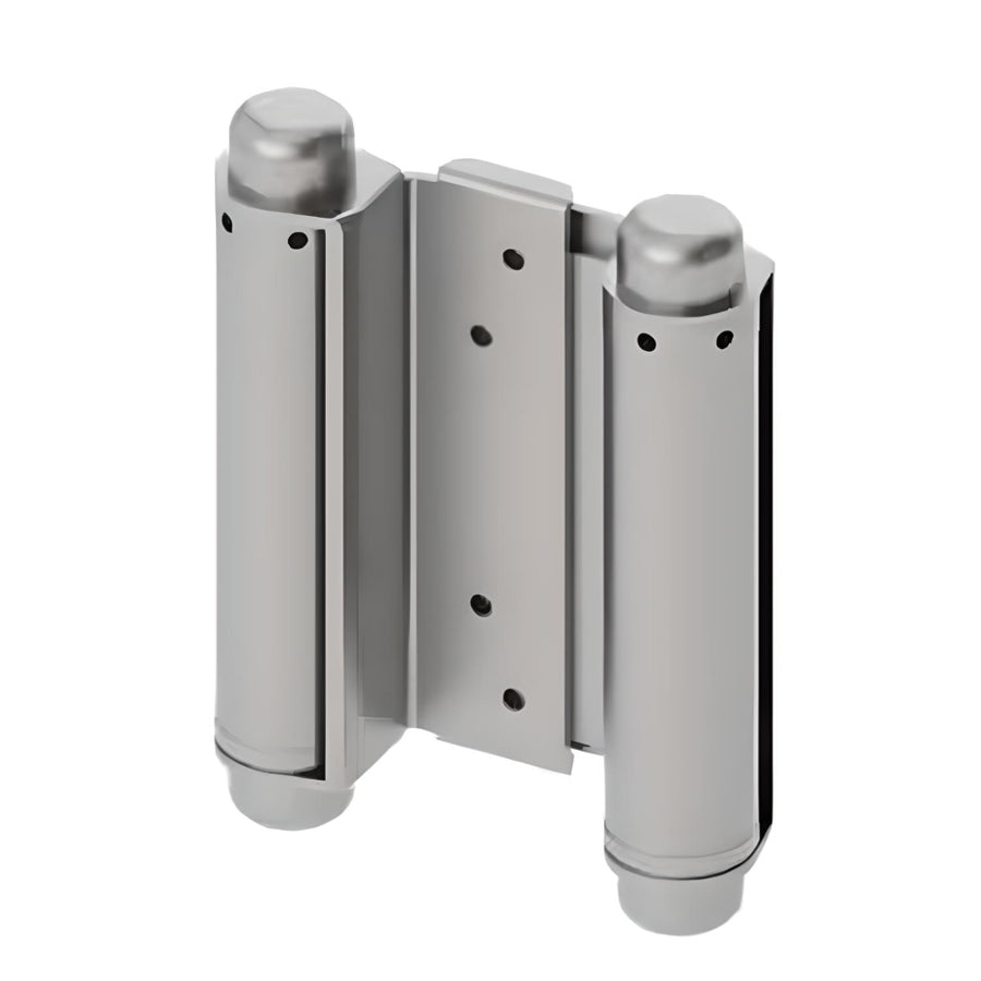 1303 - 4" Full Surface Double Acting Spring Hinge - 7/8" to 1-1/8" Door  - Satin Chrome