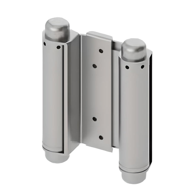 1303 - 4" Full Surface Double Acting Spring Hinge - 7/8" to 1-1/8" Door  - Satin Chrome