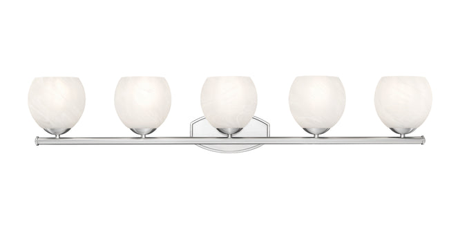 1963-5V-BN - Colette 5 Light 42" Vanity - Brushed Nickel