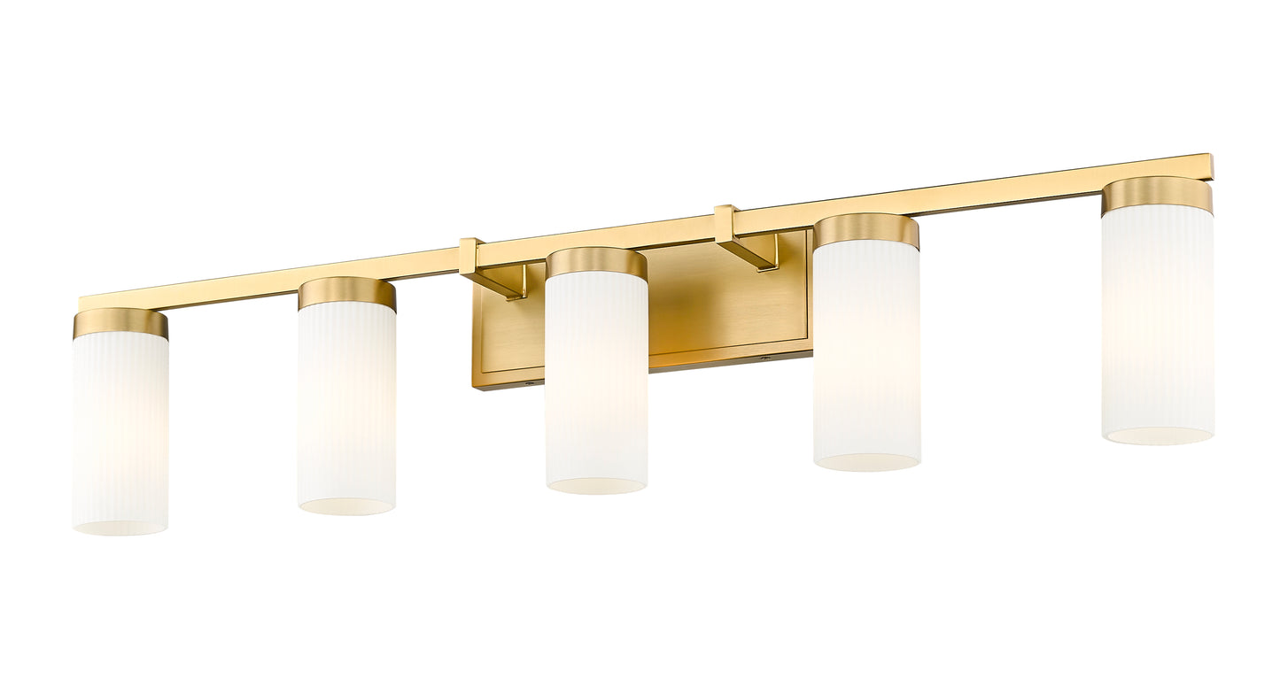 3044-5V-MGLD - Danica 5 Light 39" Vanity - Modern Gold