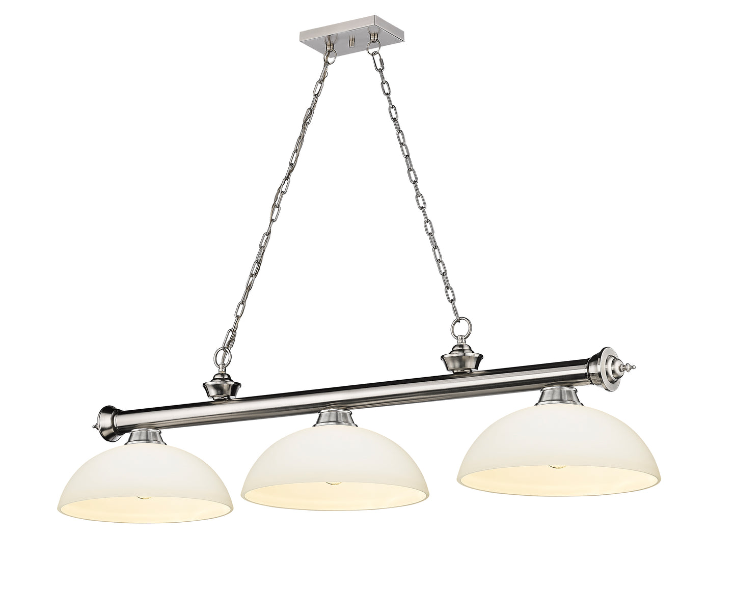 2306-3BN-DMO14 - Cordon 3 Light 57" Billiard - Brushed Nickel