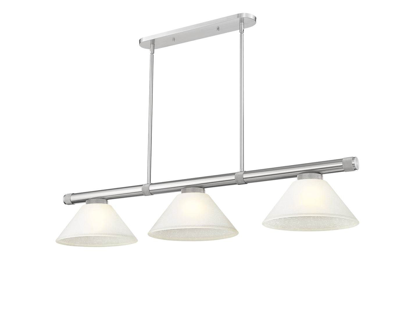 3050-3BN-AWL14 - Vanguard 3 Light 58" Billiard - Brushed Nickel