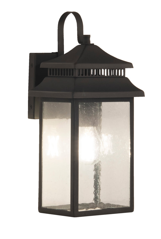 ZA3104-DBG - Crossbend 1 Light 15" High Outdoor Wall Lantern - Dark Bronze Gilded
