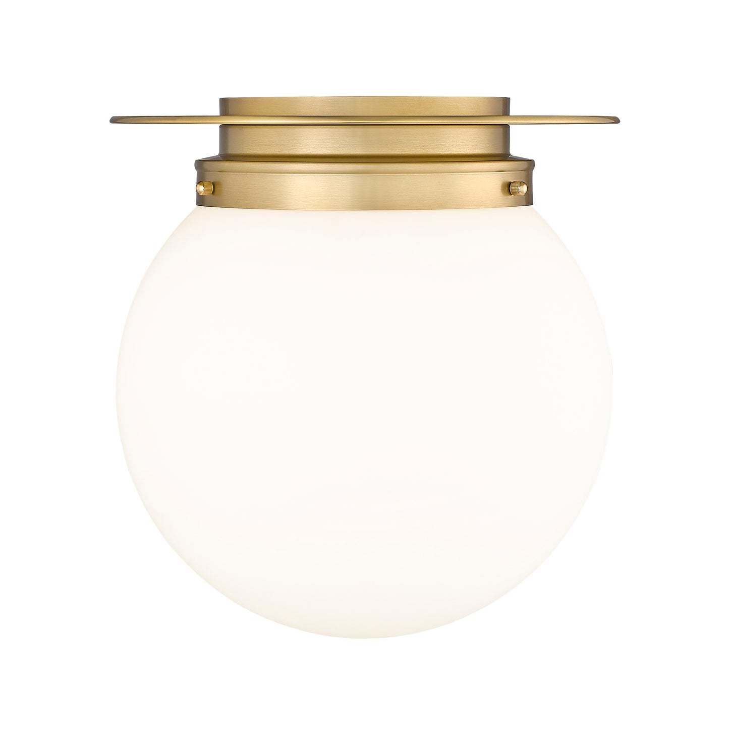 7505F13-HBR - Calhoun 1 Light Flush 13" Mount - Heritage Brass