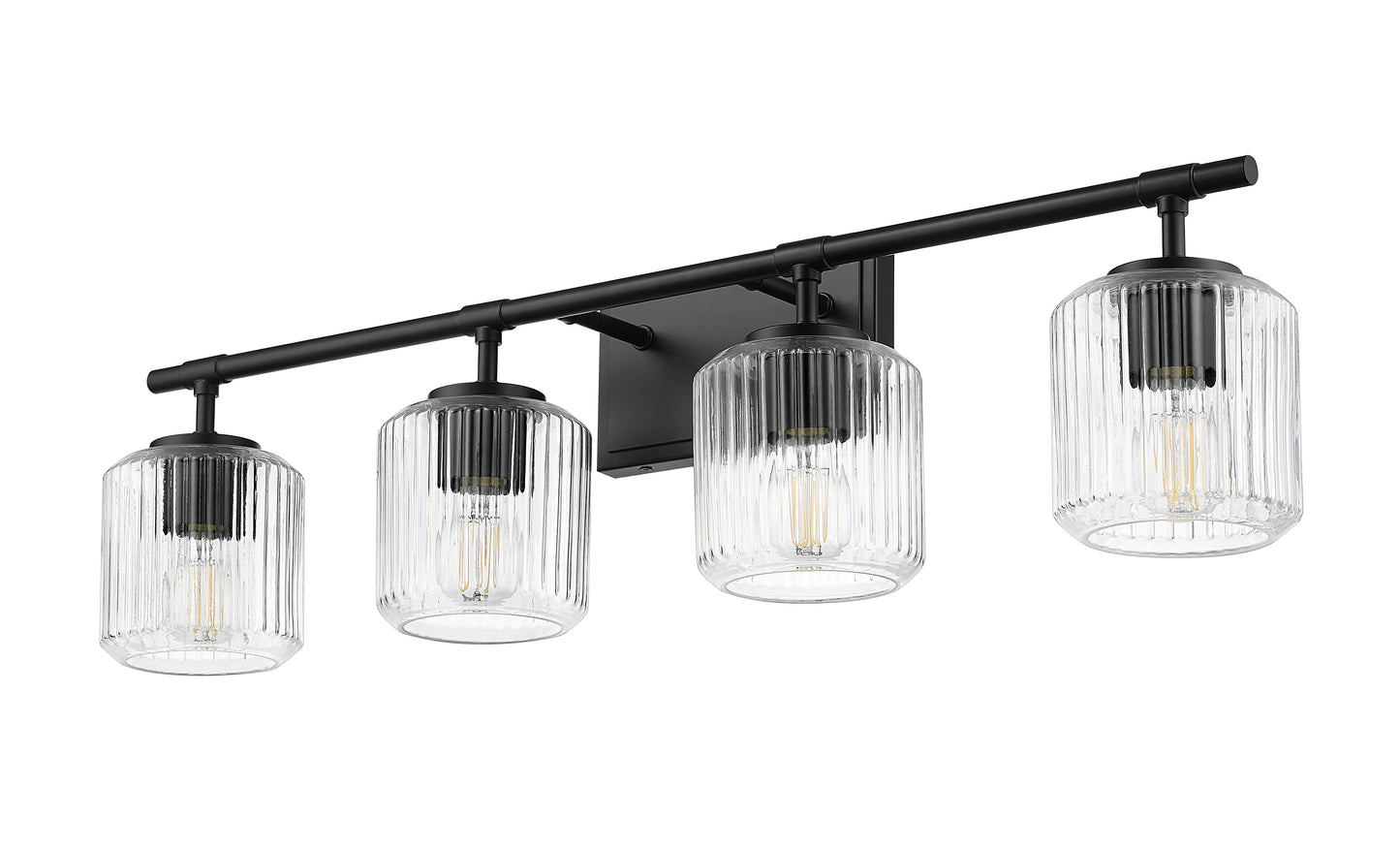 7515-4V-MB - Landon 4 Light 32" Vanity - Matte Black