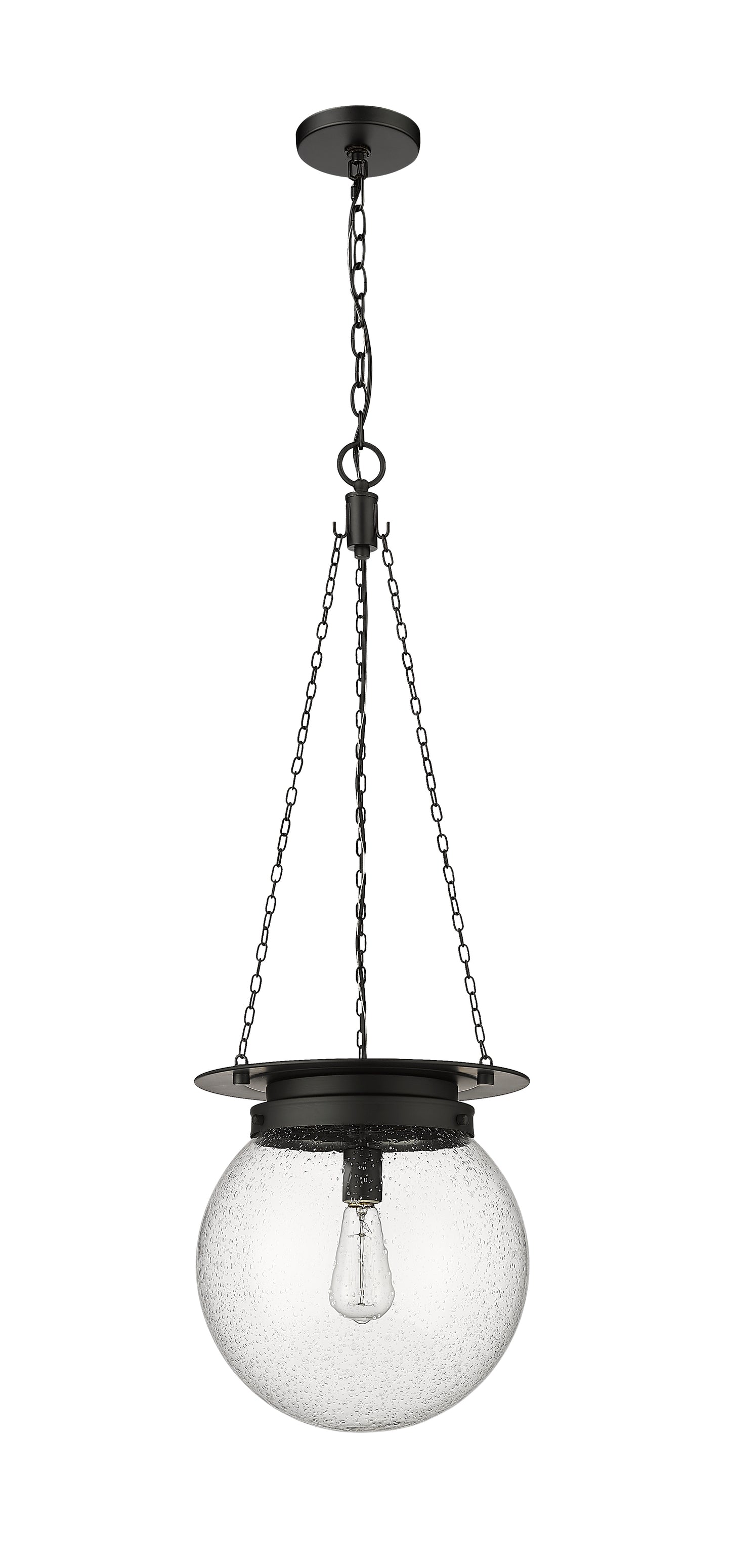 7506P13-MB - Calhoun 1 Light 13" Pendant - Matte black