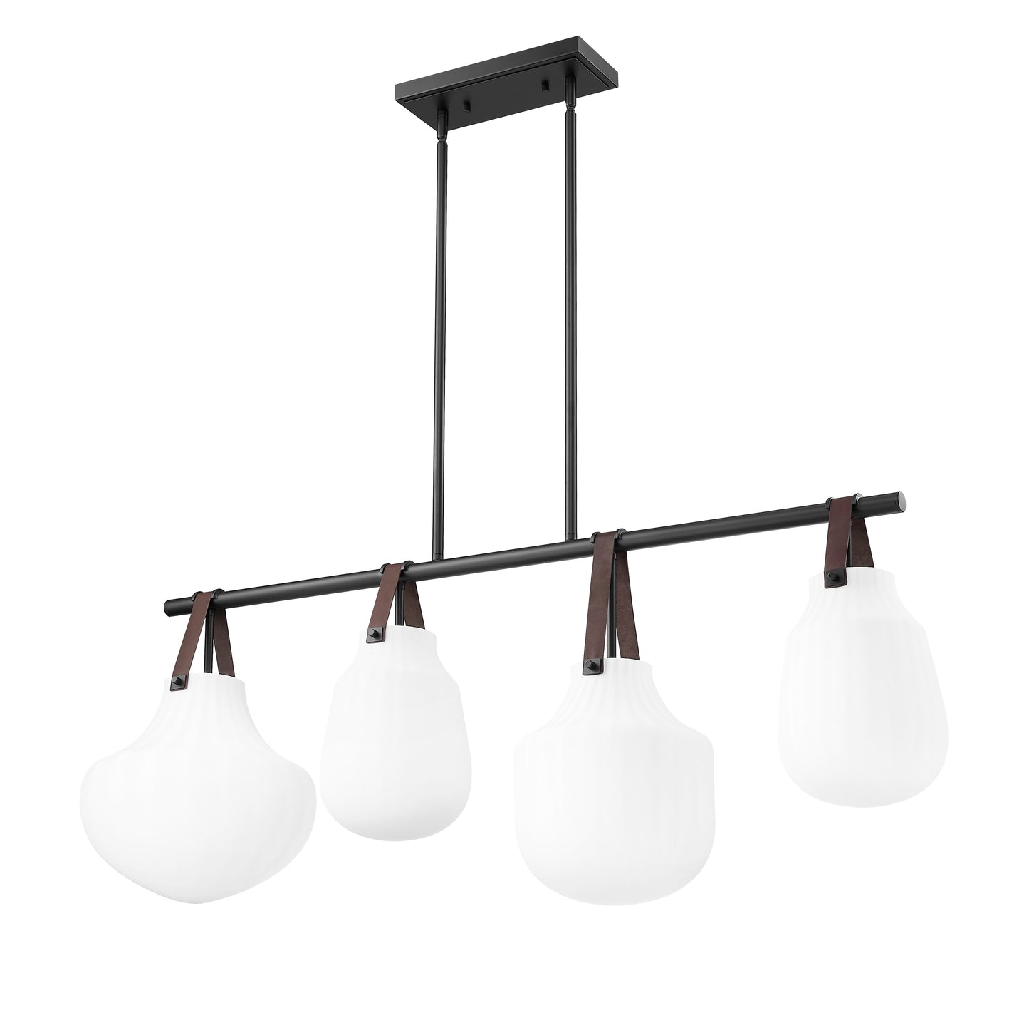 7513-4L-MB - Newbury 4 Light 13" Pendant - Matte Black