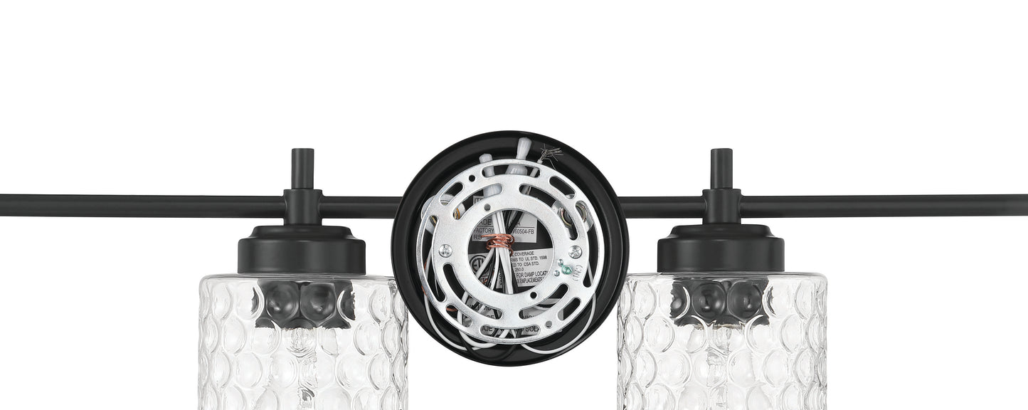 60504-FB - Claire 4 Light 30" Wide Vanity Light - Flat Black