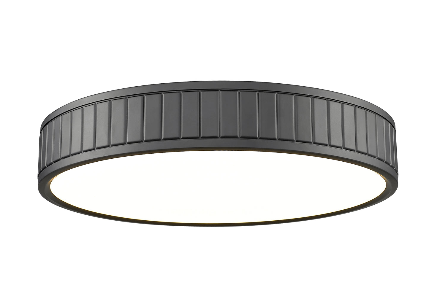 1005F16-MB-LED - Madison 1 Light Flush 16" Mount - Matte Black