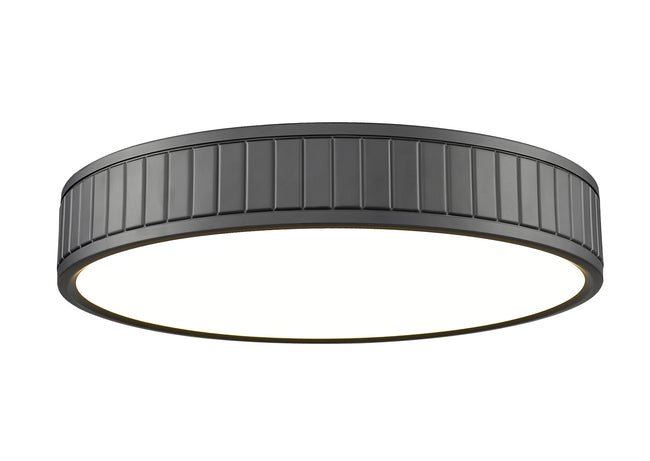 1005F16-MB-LED - Madison 1 Light Flush 16" Mount - Matte Black