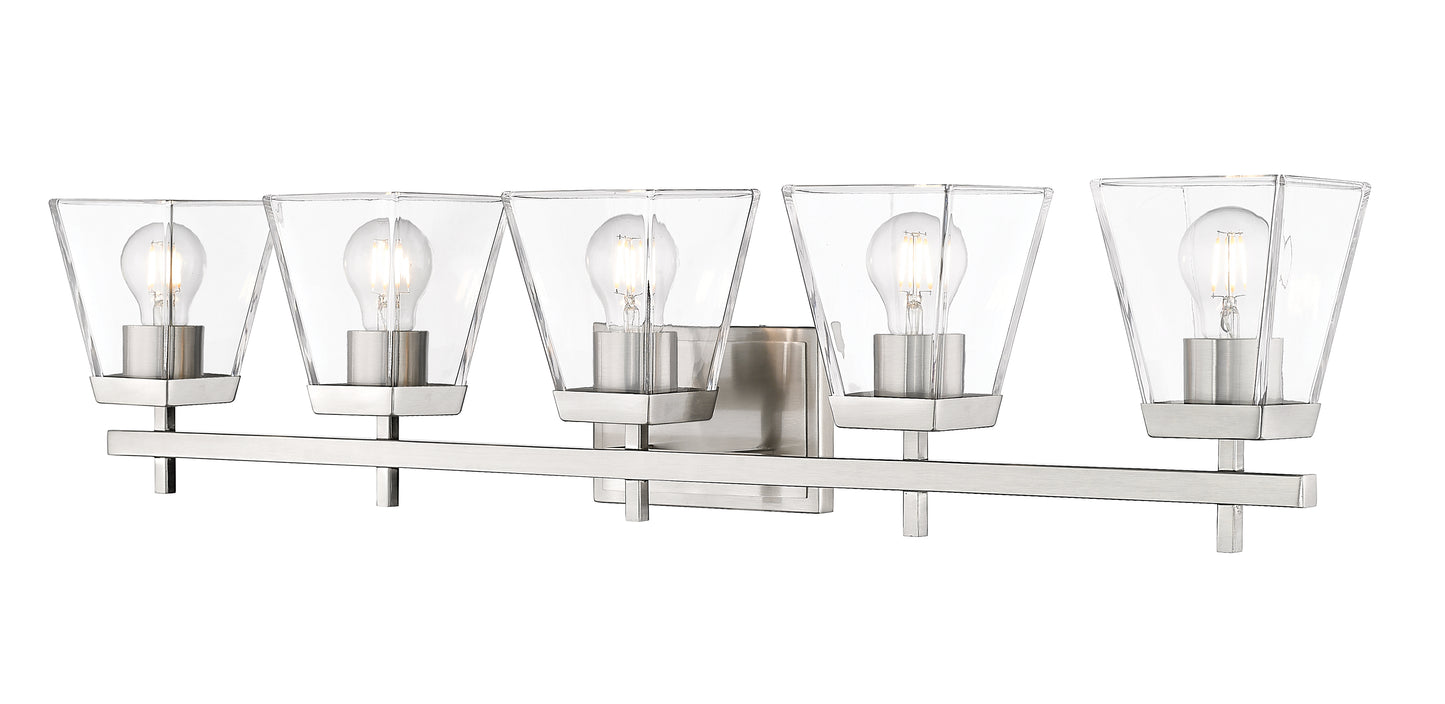 819-5V-BN - Lauren 5 Light 39" Vanity - Brushed Nickel